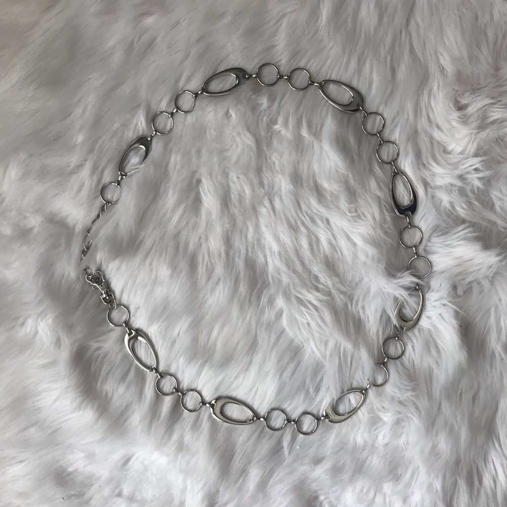 70s Retro Silver Belt 43”